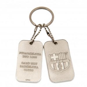 Přívěsek na klíče s psí známkou Barcelona FC