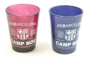 Sada 2ks skleniček panáků Barcelona FC (typ 18)